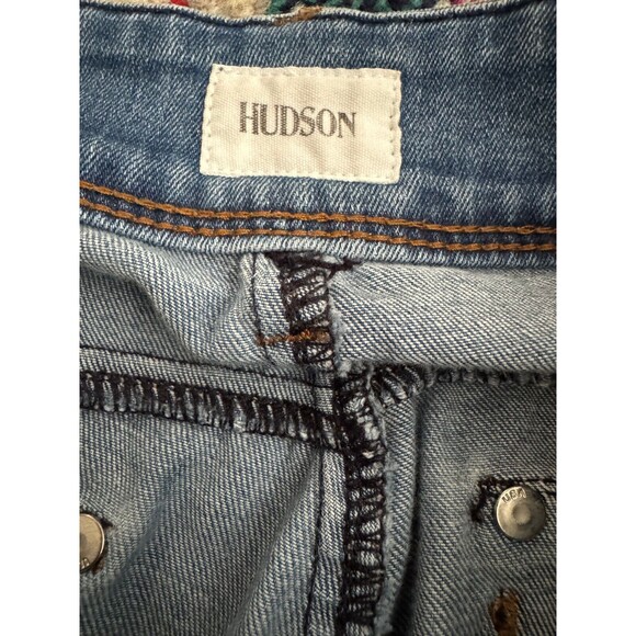 Hudson Jeans Light‎ Blue Cat Midrise Skinny Denim Stretch Step Hem Women's 28 - Picture 5 of 9